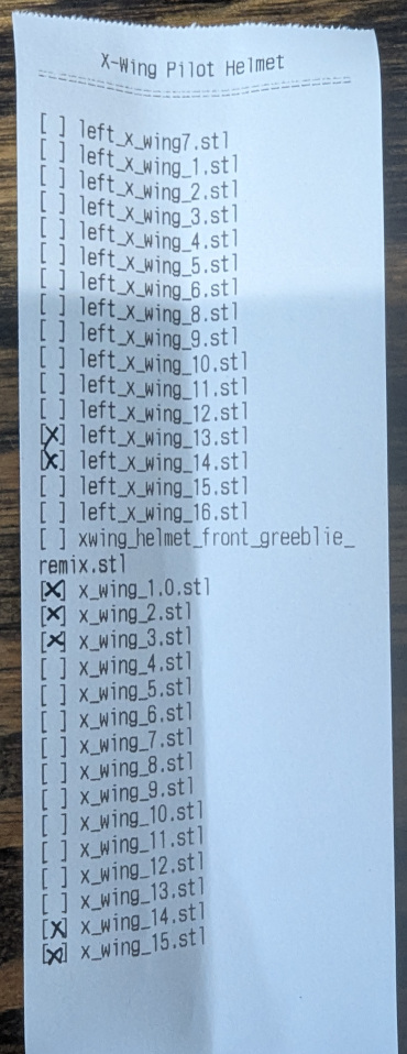 Printed Receipt